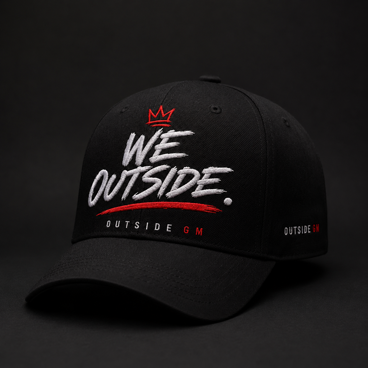 WE OUTSIDE cap — black